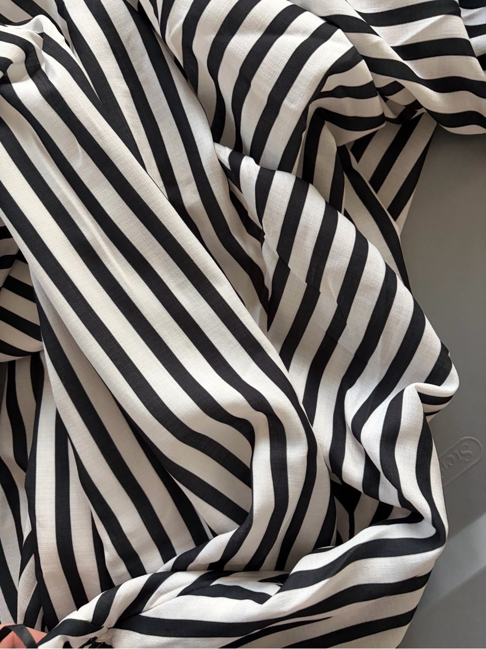 Commense Black & White Striped Halter Maxi - Picture 13 of 13
